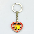 Free Sample No Minimum Promotion Cheap Custom Metal Heart Engraved Keychain